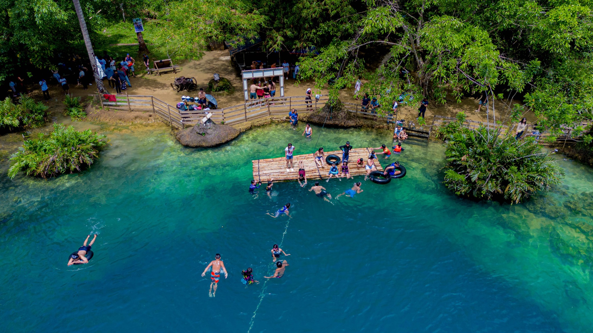 Clear cold spring water